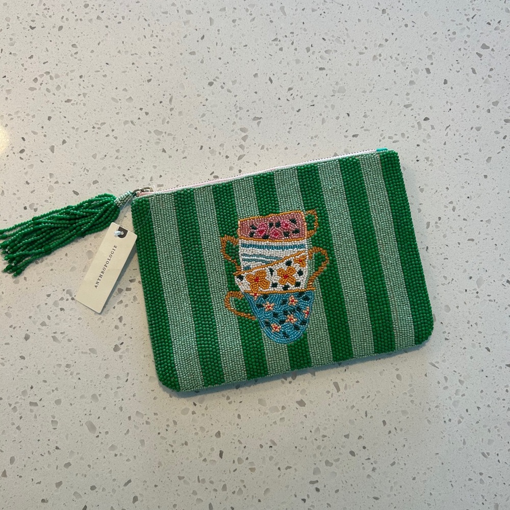 Beaded Teacup Anthropologie Purse